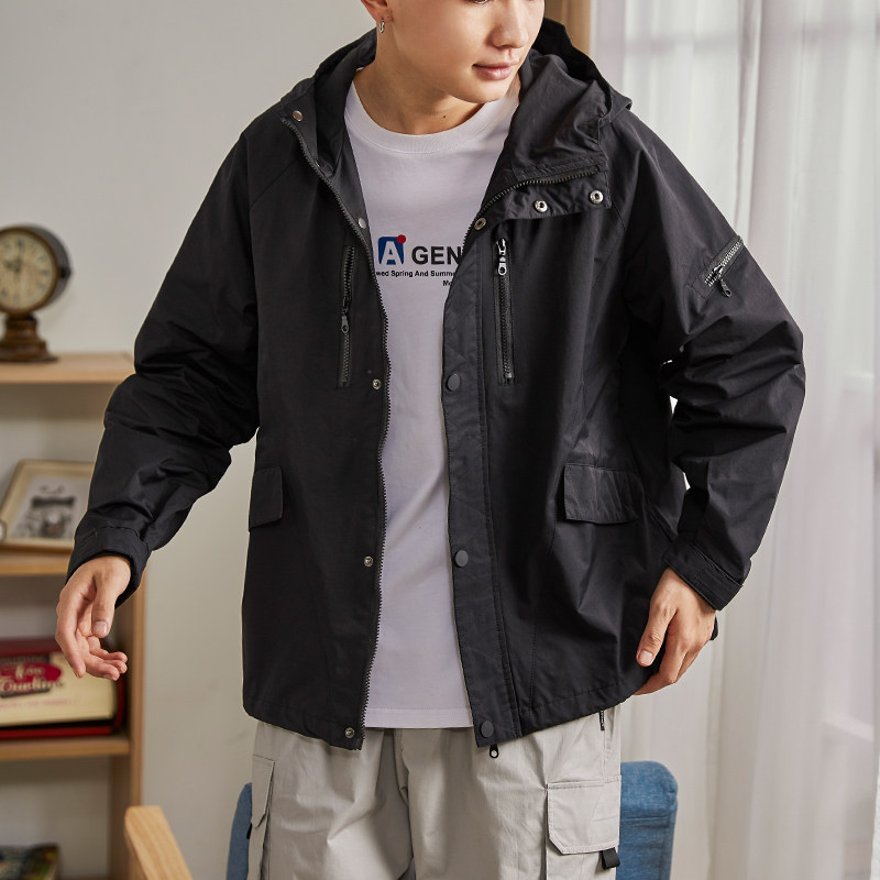 唐狮连帽男2020夏秋新款韩版夹克 唐狮喜之乐夹克