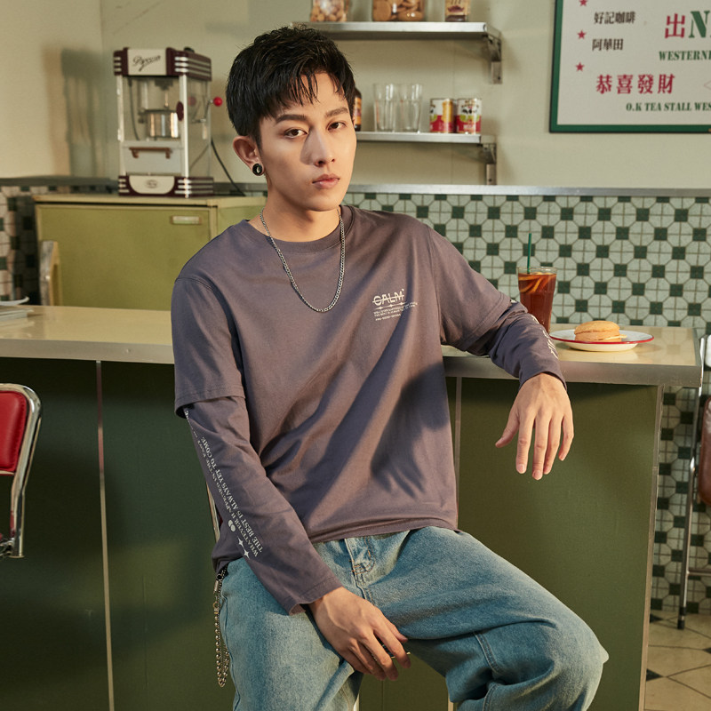 唐狮长袖t恤2020秋季新款潮打底衫 唐狮喜之乐T恤