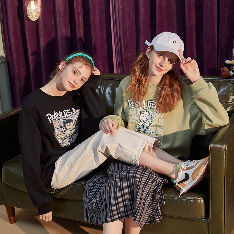 唐狮官方旗舰店圆领春秋宽松卫衣 唐狮天悦卫衣/绒衫