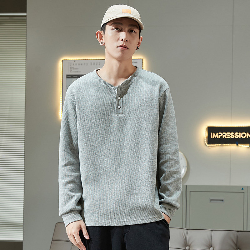 唐狮2022春季新款长袖t恤男打底衫 唐狮喜之乐T恤