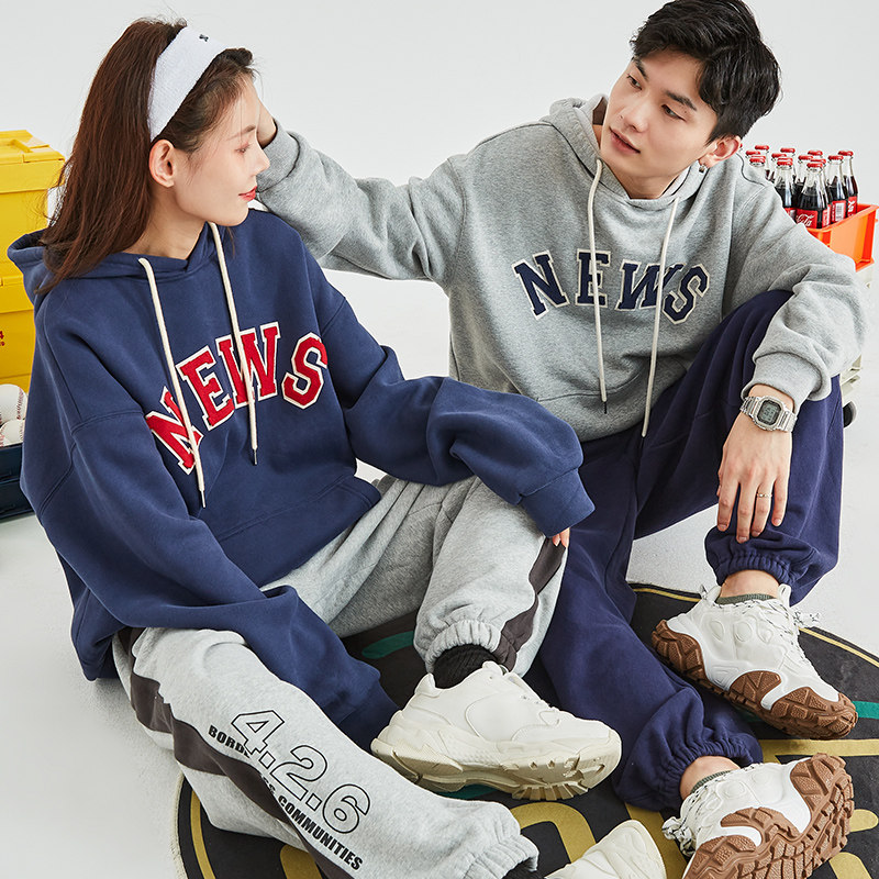 唐狮2021秋冬新款情侣男女加绒卫衣 唐狮喜之乐卫衣