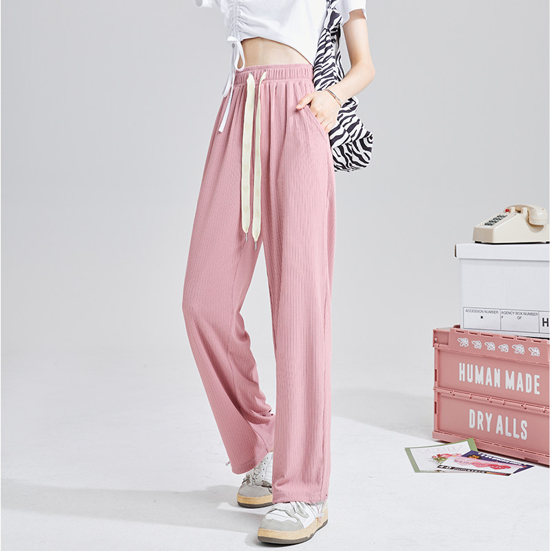 唐狮2022新款夏季冰丝阔腿裤休闲裤 唐狮休闲裤