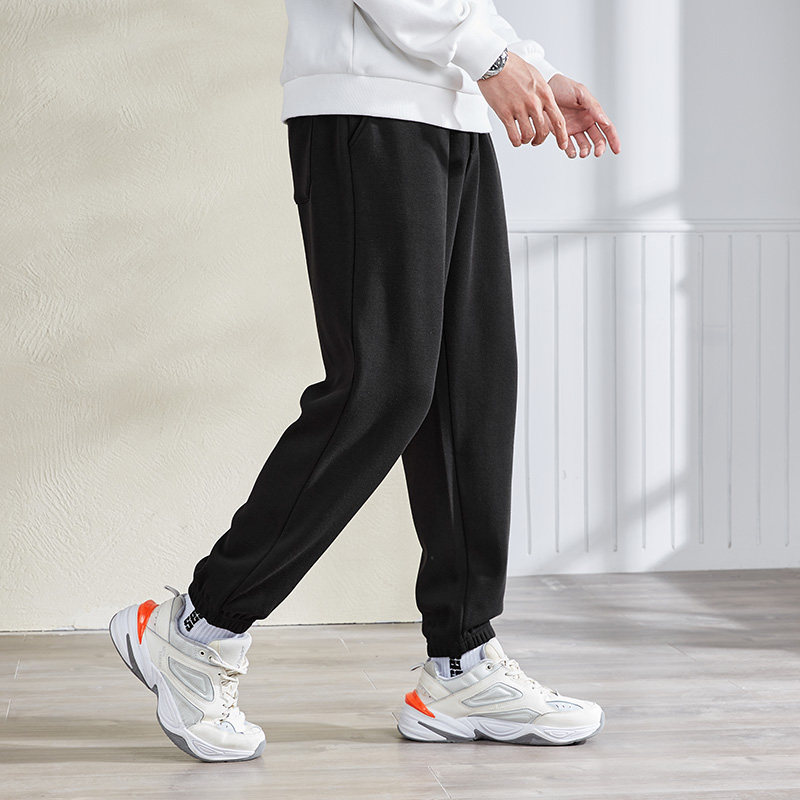 唐狮灰色2021秋季新款韩版休闲裤子 唐狮喜之乐休闲裤