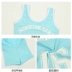 Áo tắm bé gái trẻ em thời trang Hàn Quốc in chữ dễ thương Xiêm chống nắng bảo thủ thoải mái đồ bơi bán buôn - Bộ đồ bơi của Kid
