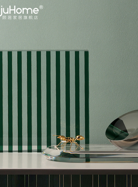 现代简约轻奢条纹水晶摆件办公室书房桌面样O板房软装饰品客厅摆