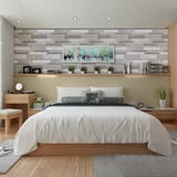 KASARO Серый белый древесный зерно мраморная плитка ванная комната каменная мозаика на стенах ванной