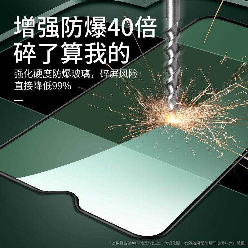 适用于oppoa11x钢化膜oppoa9绿光膜a11全屏a9x覆盖oppoa7x手机贴k5k3抗蓝光k1刚玻璃opop防摔A7全包无白边-图3