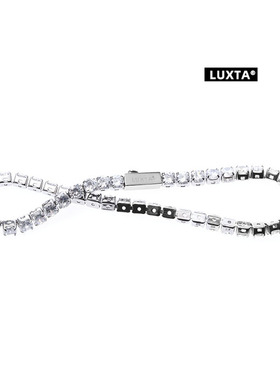 LUXTA满钻链手链网球链嘻哈男