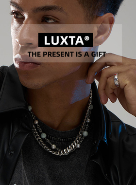 LUXTA原创双层珍珠拼接古巴项链