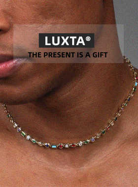 LUXTA彩钻镀金项链嘻哈