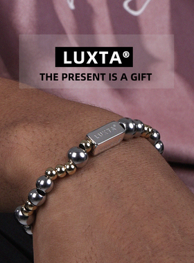 LUXTA原创男圆珠间金色手链