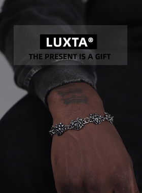 LUXTA男玫瑰龙做旧中国风手链