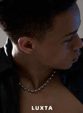 LUXTA原创圆珠链高精度钢项链潮