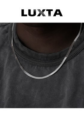 LUXTA纯银蛇骨链男轻奢项链