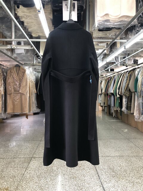 店主自留款双面羊毛大衣女中长款2025年新款秋冬修身显瘦毛呢外套