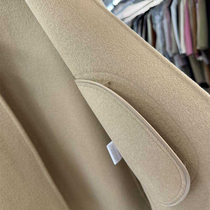 斗篷双面羊毛大衣女短款秋冬季新款韩版宽松圆领气质 A型毛呢外套,淘宝优惠券,粉丝福利购,淘宝优惠卷