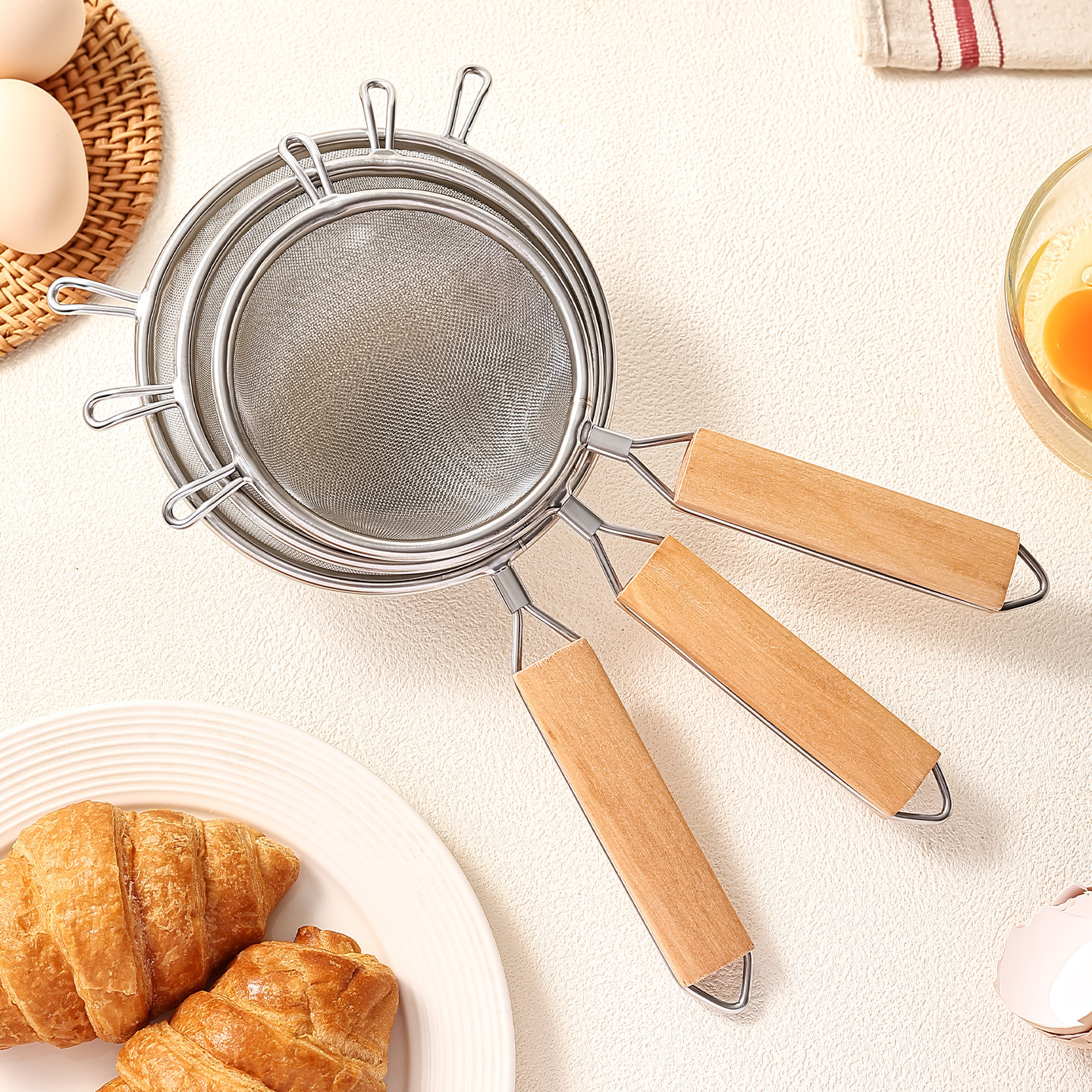 304不锈钢豆浆过滤网筛厨房家用面粉筛婴儿辅食细网漏勺隔油神器,淘宝优惠券,粉丝福利购,淘宝优惠卷