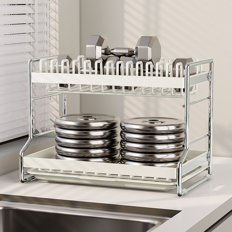 厨房碗架沥水架置物架家用碗碟碗盘收纳架多功能放碗筷收纳盒碗柜 - 图2