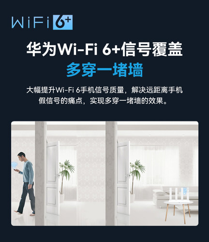 华为WiFi6无线路由器AX3000高配版家用千兆高速全屋覆盖大户型全千兆端口穿墙王光纤路由器家用高速ax3pro-图3