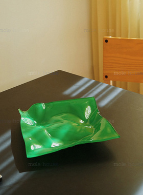 GeorgJensen玻璃客餐厅托盘摆件