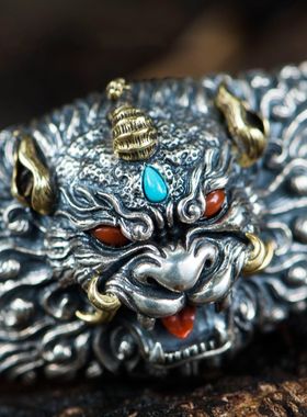 手镯貔貅925民族风复古男女通用