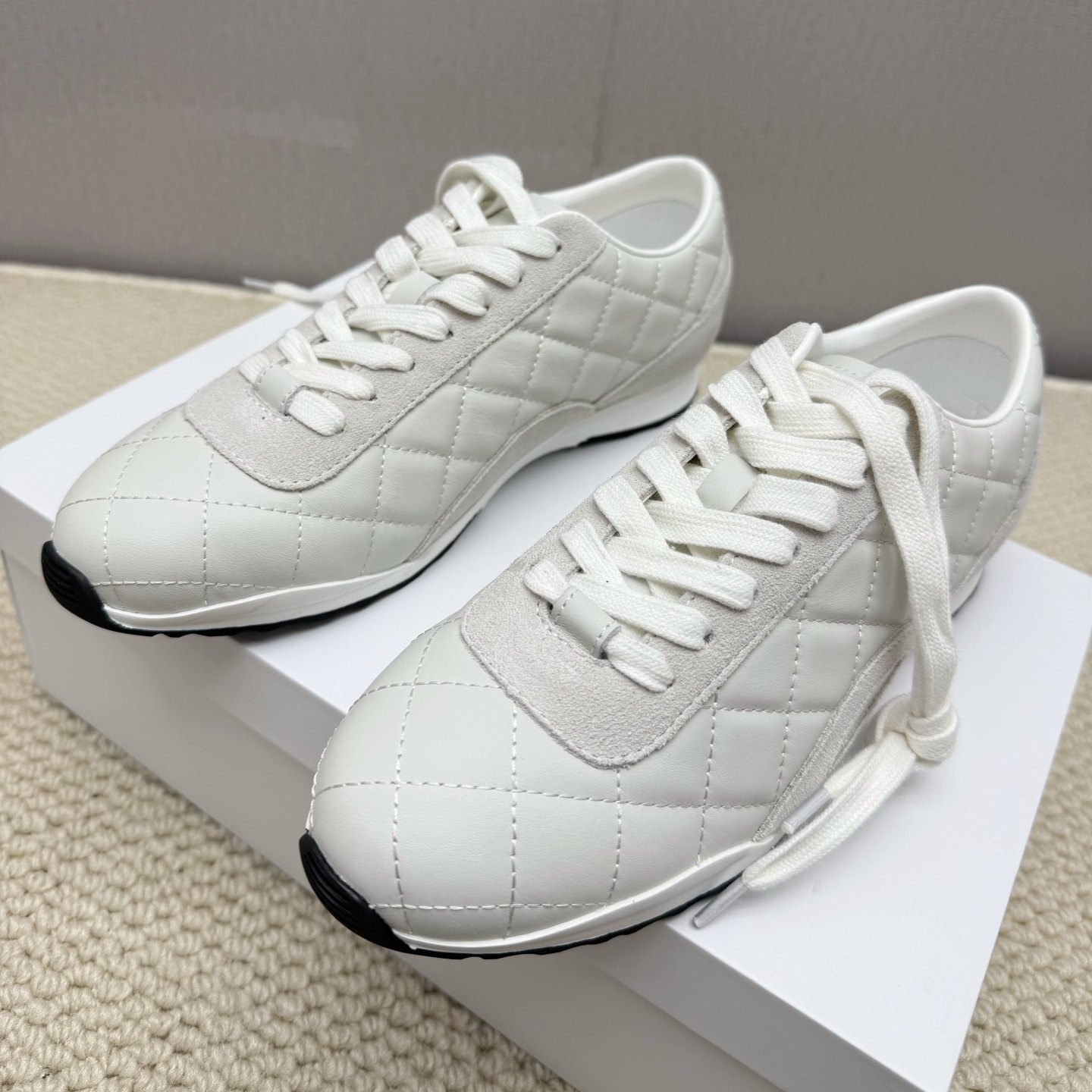 莞产真皮系带菱格电绣小香风运动休闲女鞋~时尚百搭小白鞋,淘宝优惠券,粉丝福利购,淘宝优惠卷