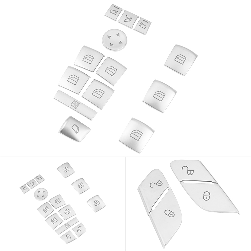 适用奔驰老款A180B200 ML350 GL450改装车门升窗方向盘按键内饰贴 - 图3