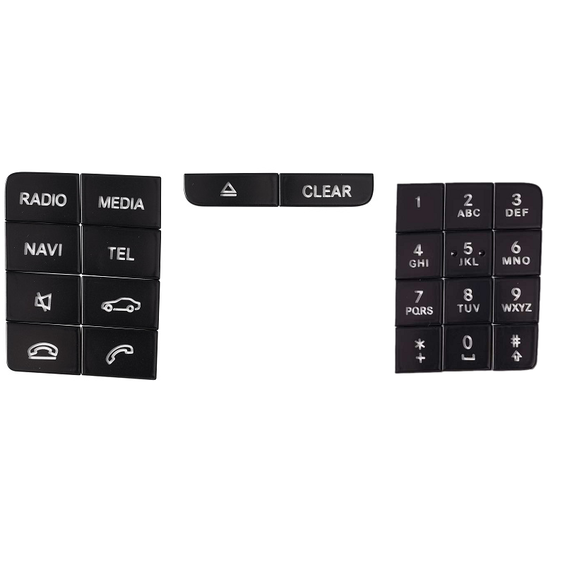 适用奔驰改装GLA200 CLA220 GLE350 CLS中控电话数字键按键贴内饰 - 图1