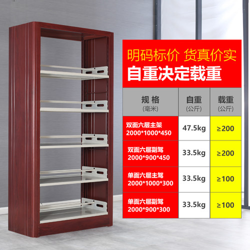 京鑫辉惊爆北京市金属拆装书架钢制双面双柱储物架图书音像货架 - 图1