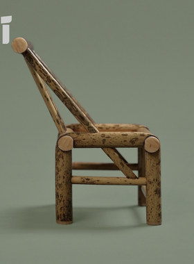 迷你梅鹿竹小椅子竹座椅