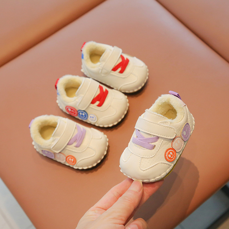 冬季婴儿棉鞋6-12个月婴幼儿鞋子秋冬一岁男女宝宝学步鞋软底幼童 - 图0