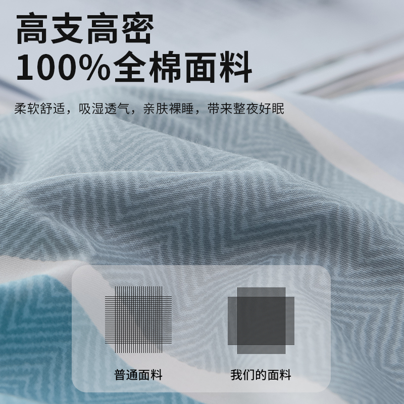 纯棉被套单件150x200单双人1.5春秋儿童全棉床单被罩200x230被单 - 图0