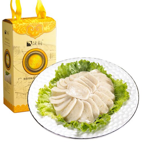 强新鱼饼正宗温州特产强能海鱼鱼糕750克浙江特色美食鮸鱼鱼饼 - 图0