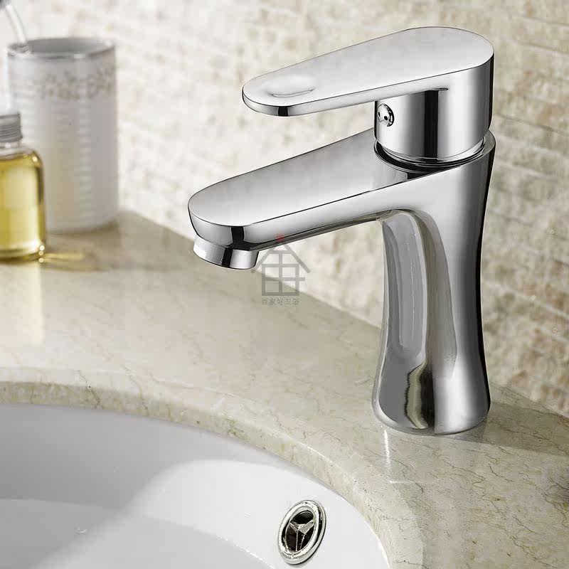 全铜镀铬面盆台盆龙头单把单孔脸盆冷热混合水龙头 重铸新款 特价