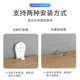 Hole-free router storage rack on solid wood wall in living room