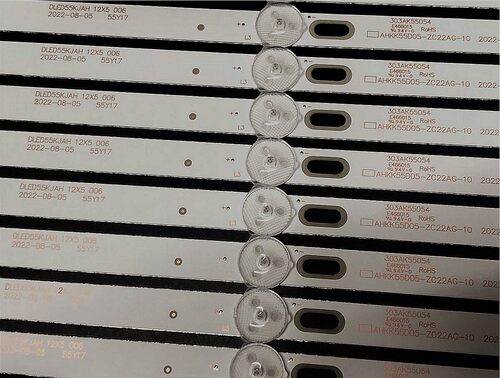 适用康佳K55S/U55S灯条K55JI灯条55U60 KKTV U55V K55 DLED55KJAH - 图2
