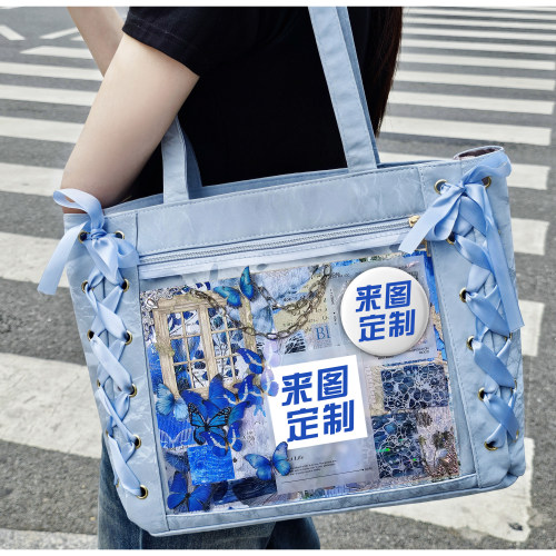 地缚少年花子君谷子吧唧痛包单肩包学生丝带痛日系二次元动漫通勤 - 图3