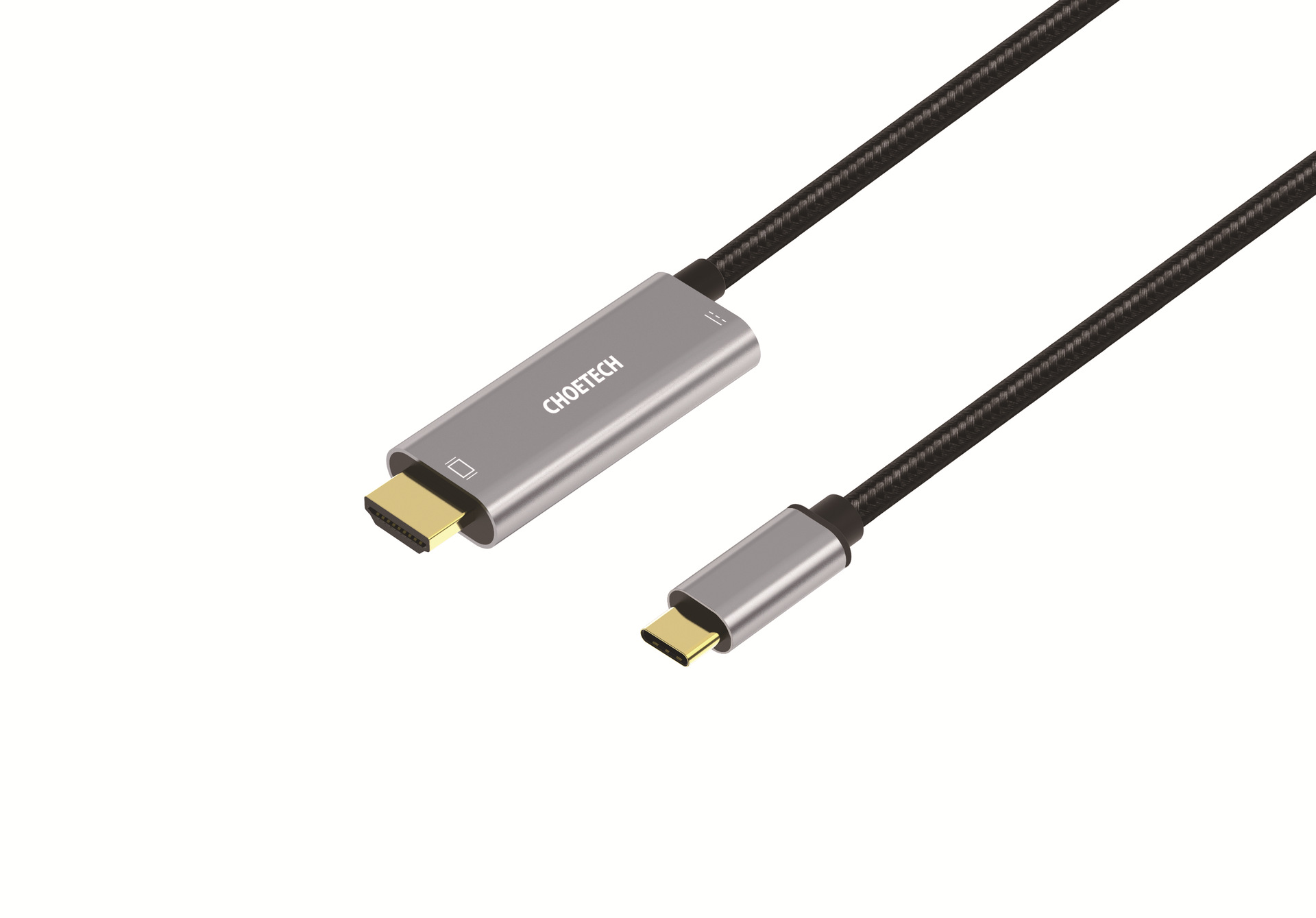 CHOETECH  铝壳60Hz高清数据线USB C转HDMI+PD高清转接线 - 图0