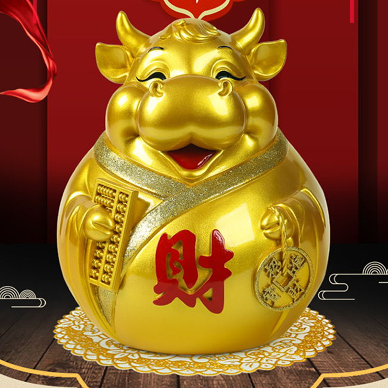 金牛存钱罐只进不出创意独特可存可取大号虎储钱罐大容量大人家用