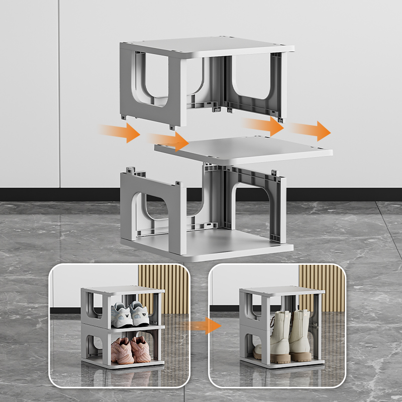 鞋架家用小户型门口多层角落鞋柜放鞋的收纳神器省空间简易鞋架子 - 图0