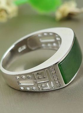 男款戒指银指环扳活口耐用日常佩戴