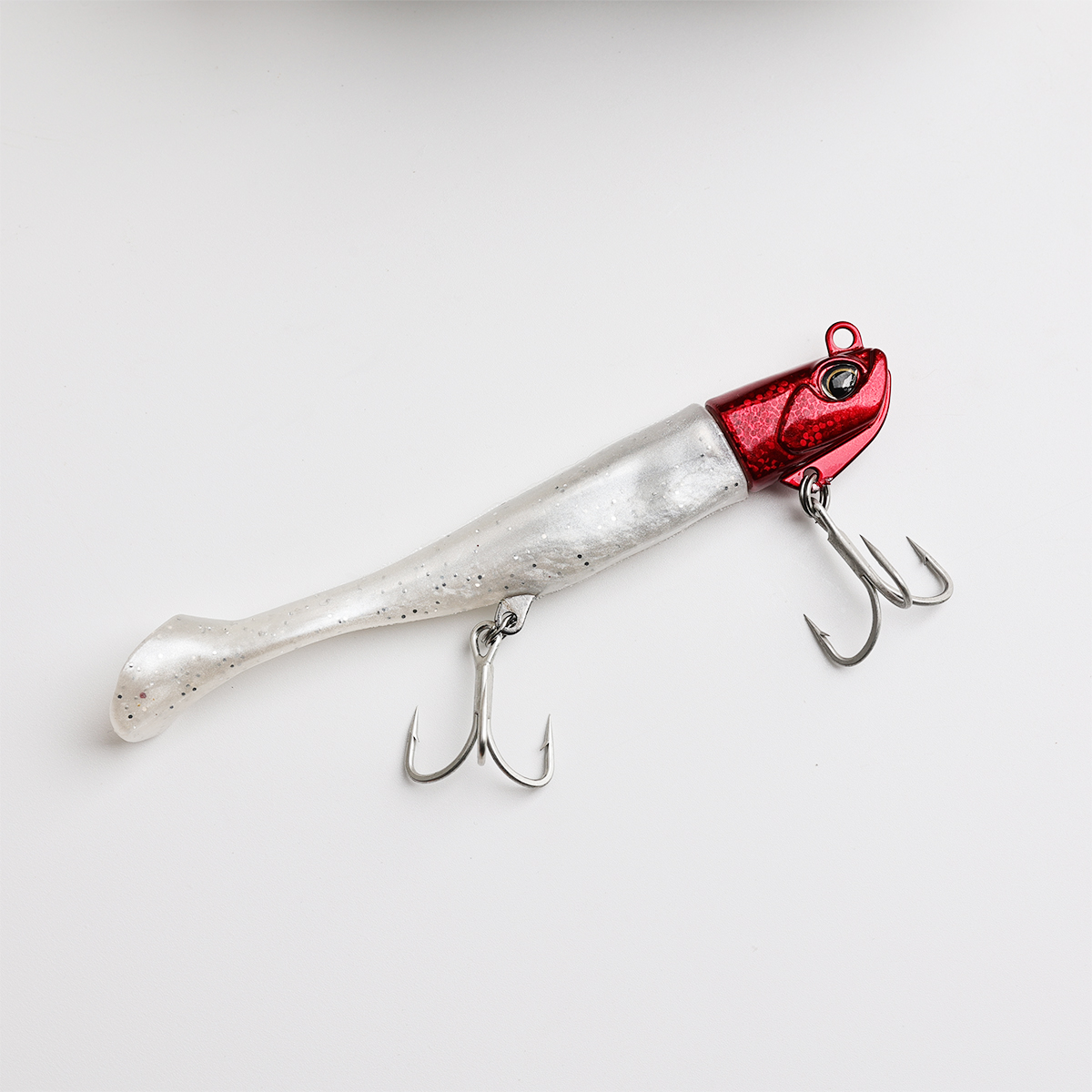 Rockycoast 猎鲈之刃镭射弯刀T尾9CM路亚海钓海鲈牙鲆鱼23g29g36g - 图3