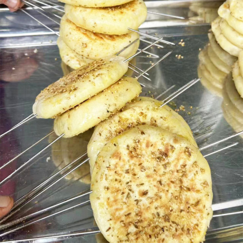 东北烤饼佳木斯烧烤专用饼 烧饼发面饼 肉夹馍专用饼现烤现卖包邮 - 图2