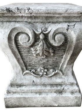 欧式罗马柱粗陶复古别墅装饰方形