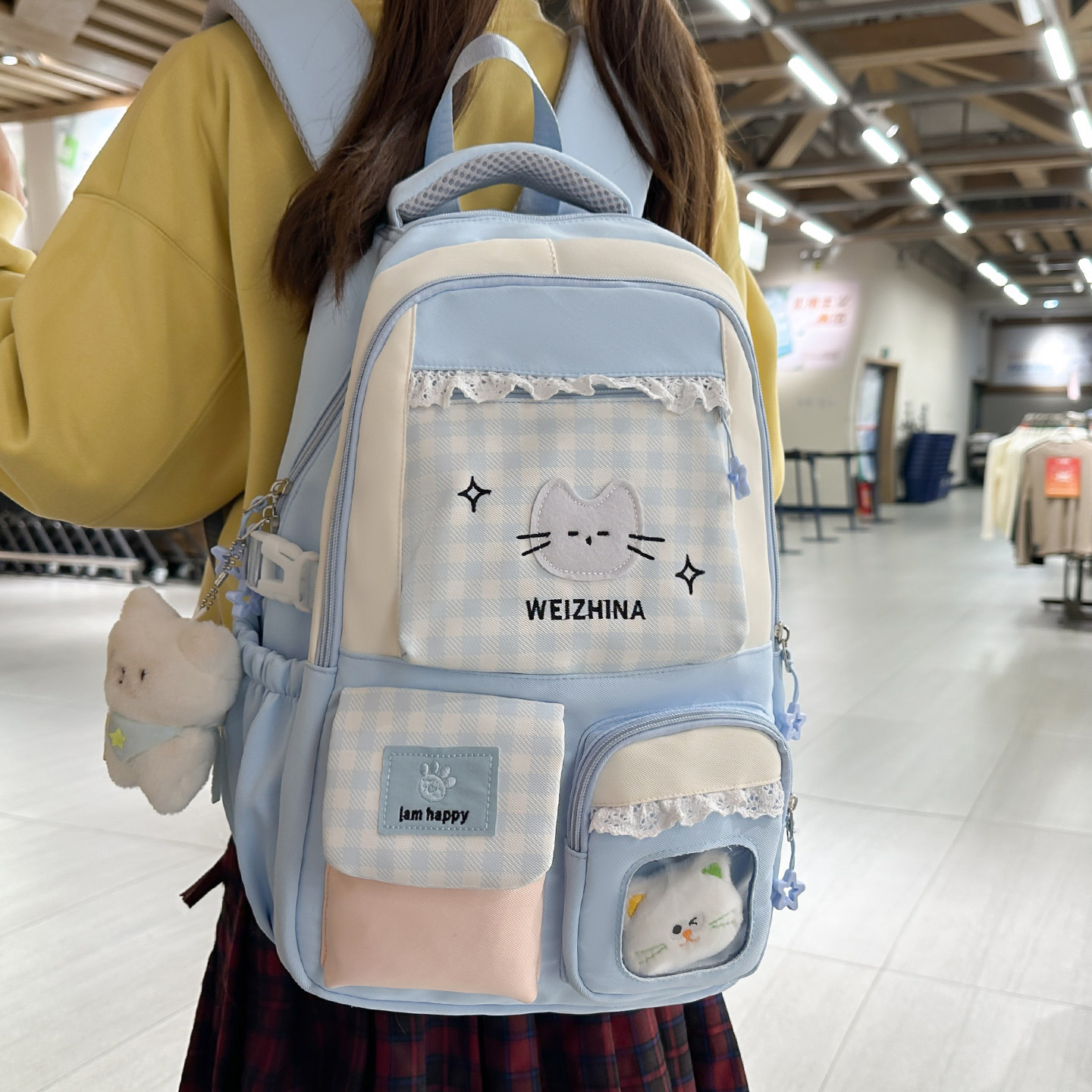 高颜值书包女小学生三到五六年级大容量双肩包初中生痛包可爱背包,淘宝优惠券,粉丝福利购,淘宝优惠卷