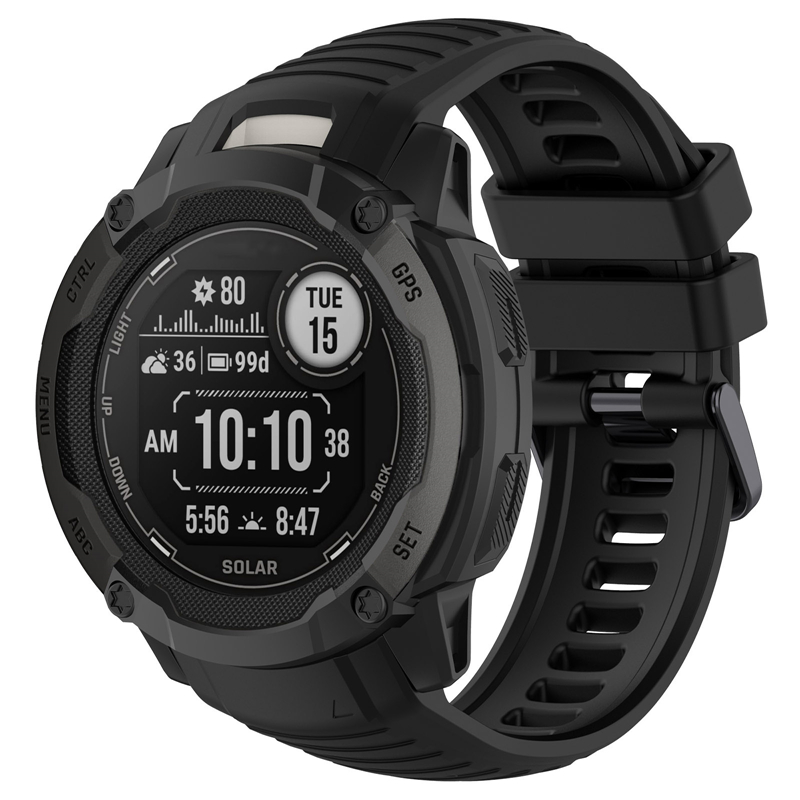 适用佳明Garmin instinct2X硅胶手表带本能太阳能铠甲TPU保护壳套 - 图3