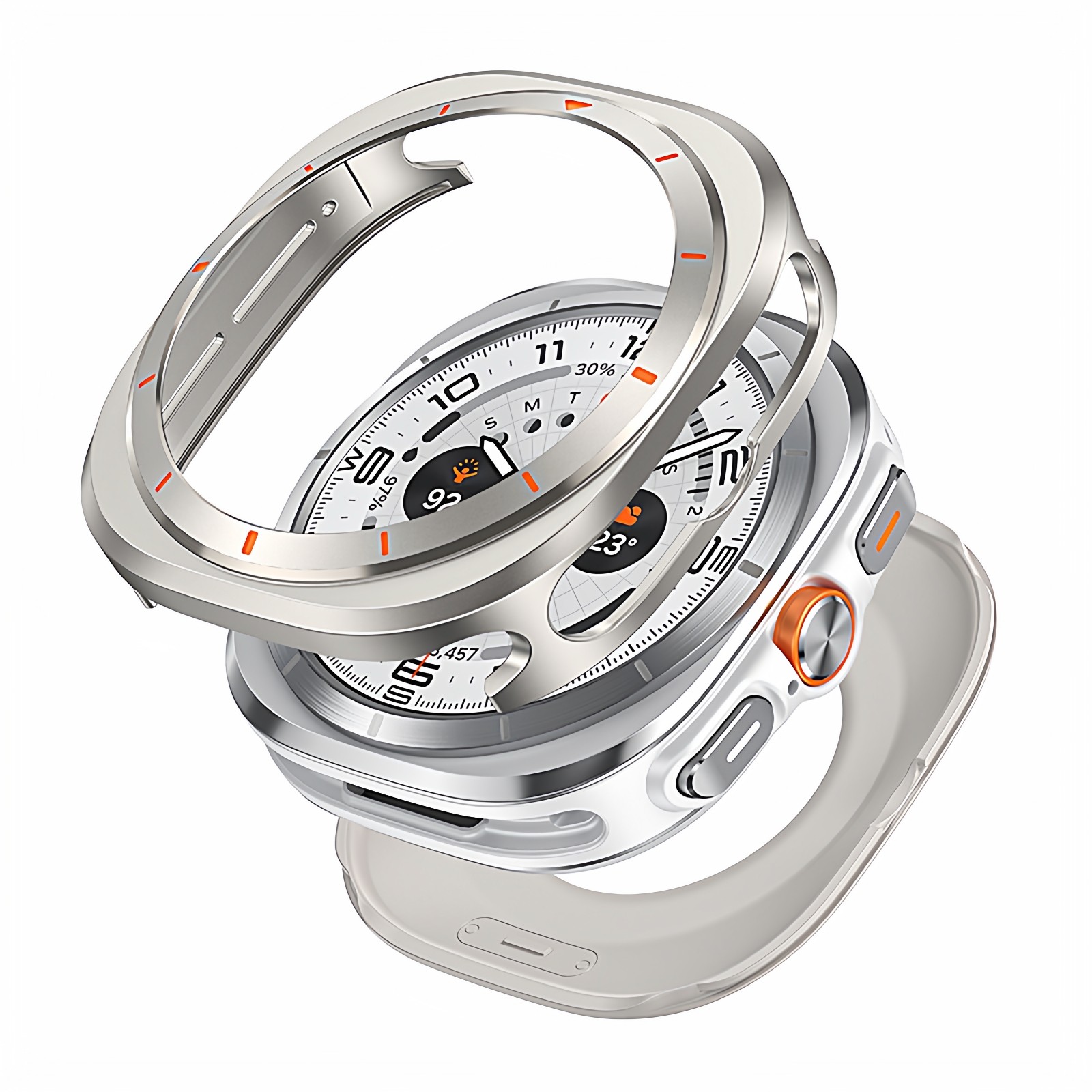 适用三星手表watch7ultra铝合金属保护壳47mm全包刻度防摔边框套,淘宝优惠券,粉丝福利购,淘宝优惠卷