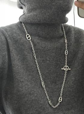 猪鼻子小众设计轻奢高级感项链