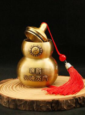归心铜新款黄铜避火龙茶叶罐厨房