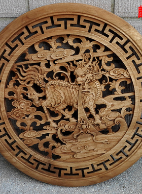 东阳木雕香樟木制作精工雕刻立体